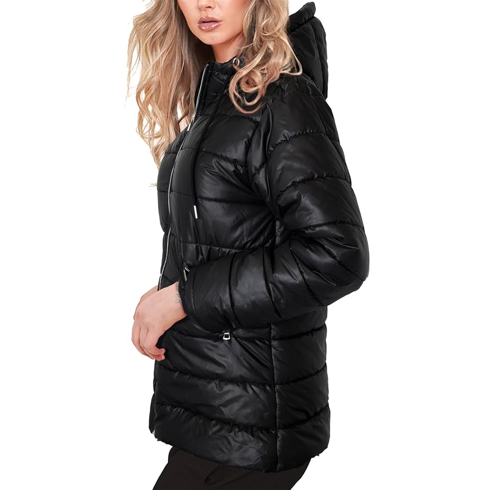 SEE SEE PUFF JACKET 【BLACK】 L Black-Hooded-Matte-Bubble-